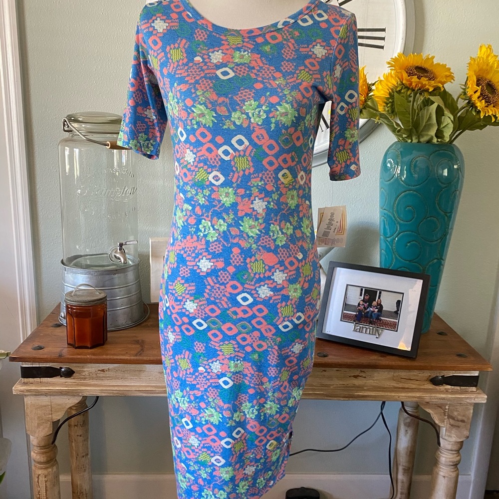 LULAROE Julia Dress! Perfect colors for spring!